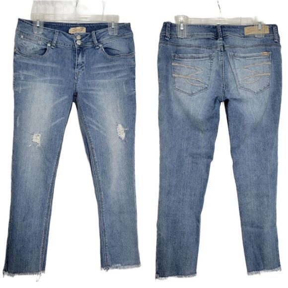 Seven7 cropped raw hem jeans sz 6 - Picture 1 of 10
